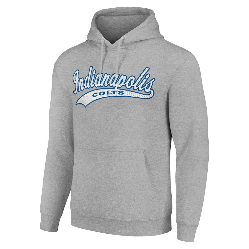 Indianapolis Colts Starter Unisex Tailsweep Pullover Hoodie - Heather Gray online