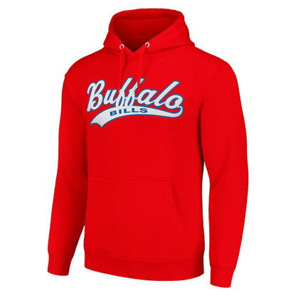 Buffalo Bills Starter Unisex Tailsweep Pullover Hoodie - Red cheap