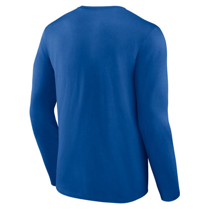 Denver Broncos Throwback Long Sleeve T-Shirt - Royal discount
