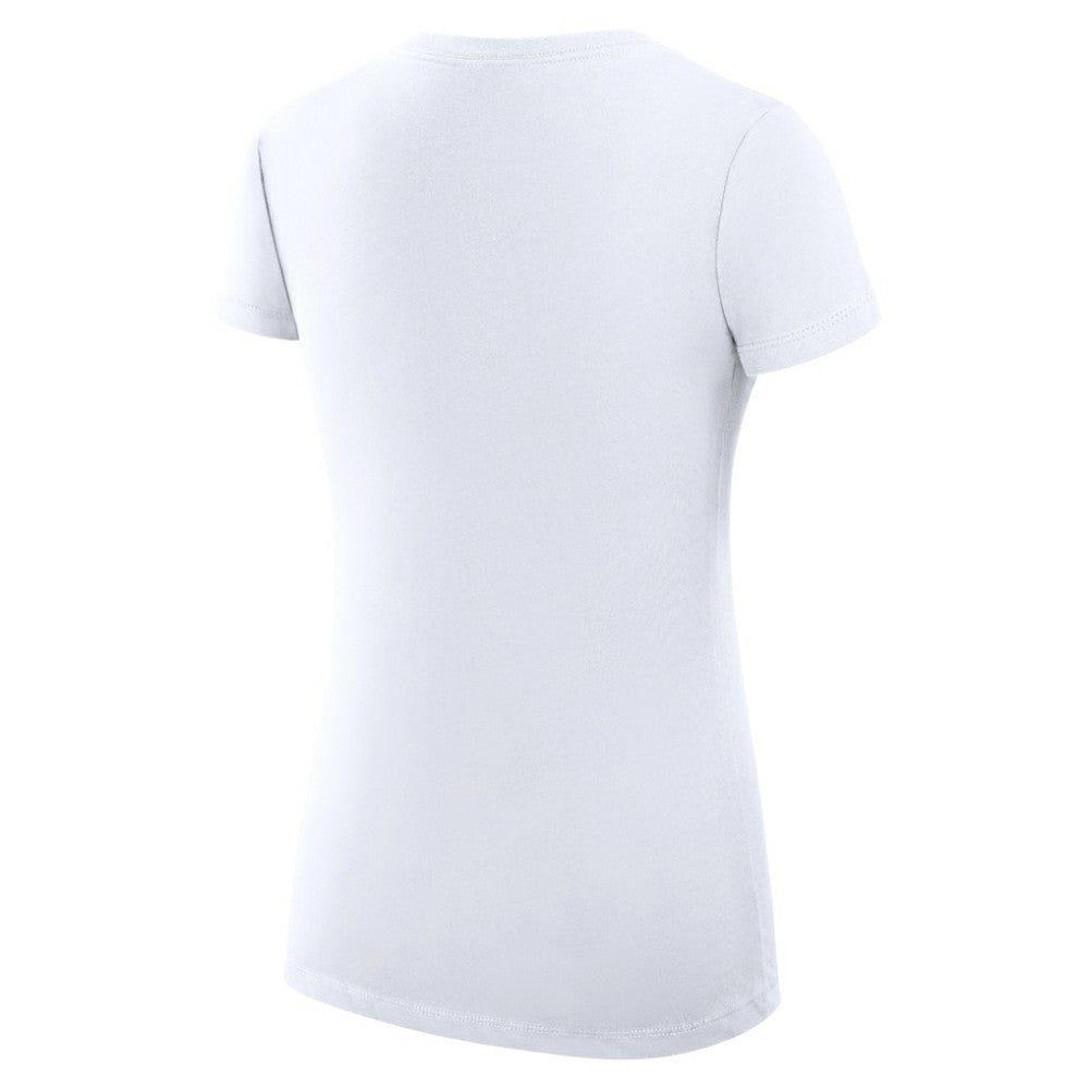 Chicago Cubs G-III 4Her by Carl Banks Women's Super-Slim Fit Lightweight City Graphic V-Neck T-Shirt - White