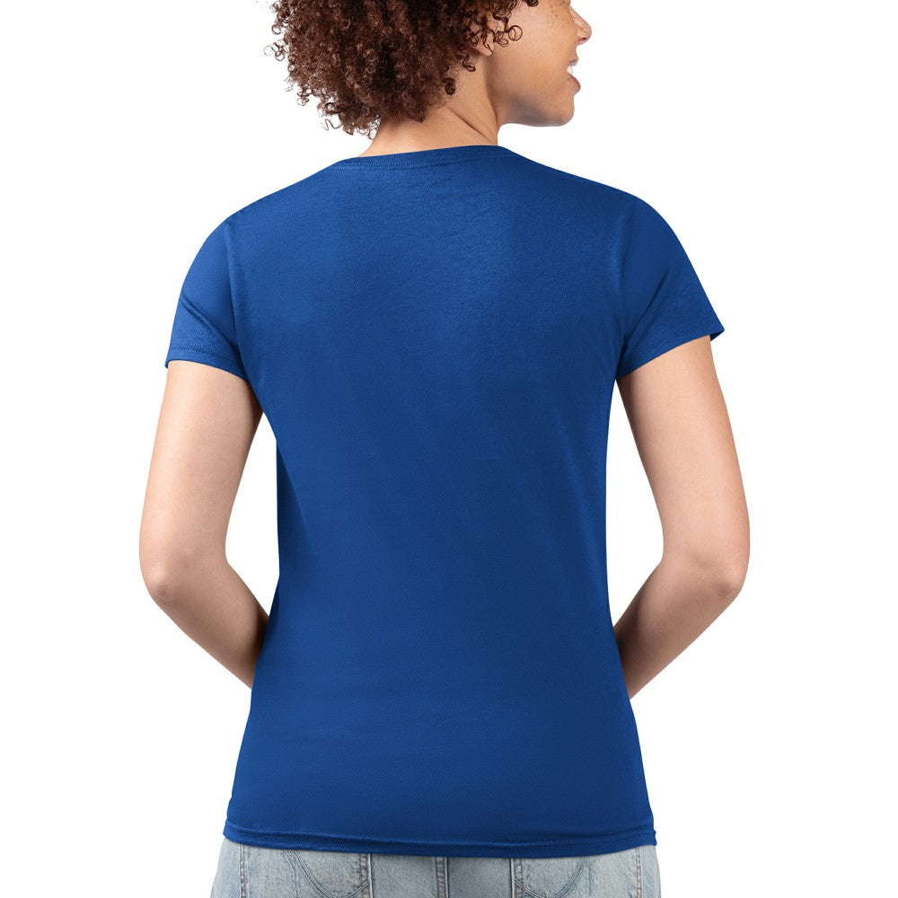 Kansas City Royals G-III 4Her by Carl Banks Women's Super-Slim Fit Lightweight City Graphic V-Neck T-Shirt - Royal