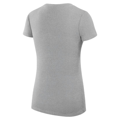 Kansas City Royals G-III 4Her by Carl Banks Women's Super-Slim Fit Lightweight City Graphic V-Neck T-Shirt - Heather Gray
