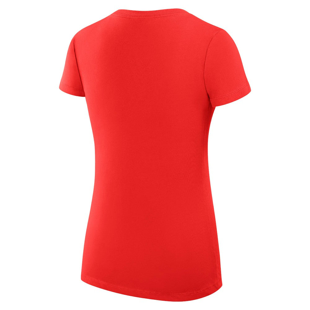 Minnesota Twins G-III 4Her by Carl Banks Women's Super-Slim Fit Lightweight City Graphic V-Neck T-Shirt - Red