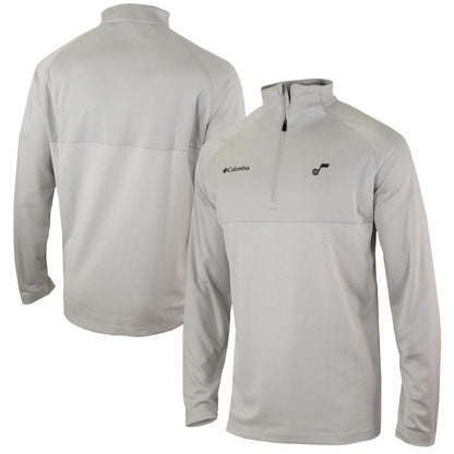 Utah Jazz Omni-Wick Rockin' It Quarter-Zip Pullover Top - Heather Gray | Columbia cheap