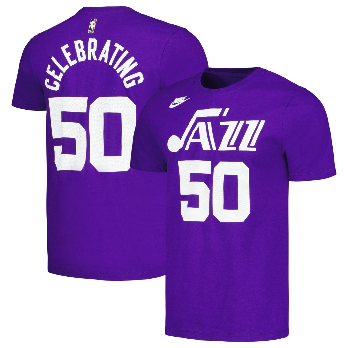 Utah Jazz Unisex 50th Anniversary T-Shirt - Purple | Nike on sale