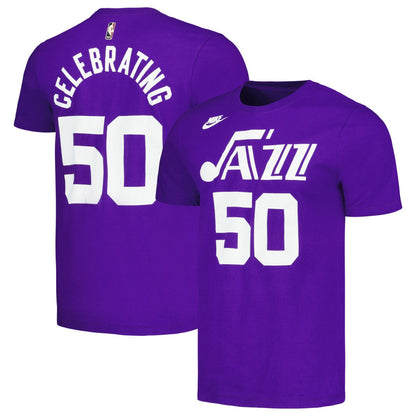 Utah Jazz Unisex 50th Anniversary T-Shirt - Purple | Nike on sale