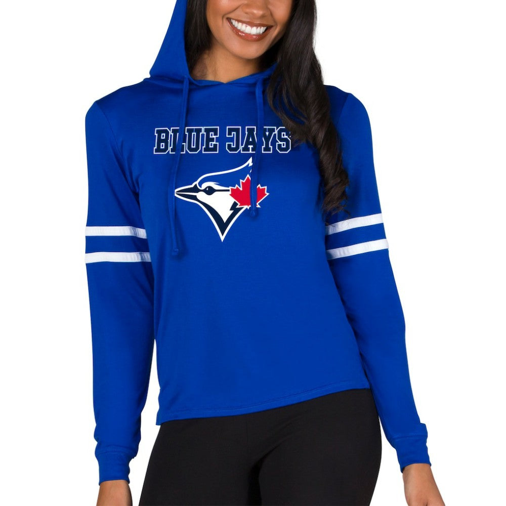 Toronto Blue Jays Concepts Sport Women's Marathon Lightweight Lounge Pullover Hoodie - Royal