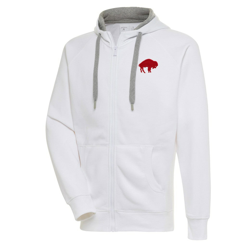 Buffalo Bills Adult Throwback Logo Victory Full-Zip Hoodie - White for sale
