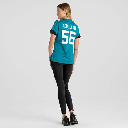 Yasir Abdullah Jacksonville Jaguars Women's Team Game Jersey - Teal | Nike discount