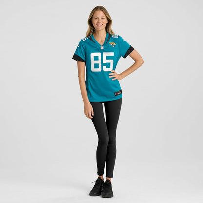 Brenton Strange Jacksonville Jaguars Women's Team Game Jersey - Teal | Nike online
