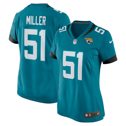 Ventrell Miller Jacksonville Jaguars Women's Game Jersey - Teal | Nike on sale