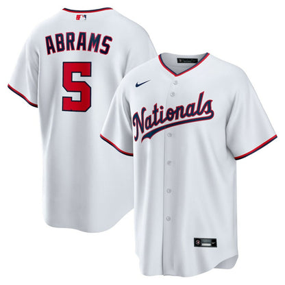 CJ Abrams Washington Nationals Youth Home Replica Player Jersey - White | Nike