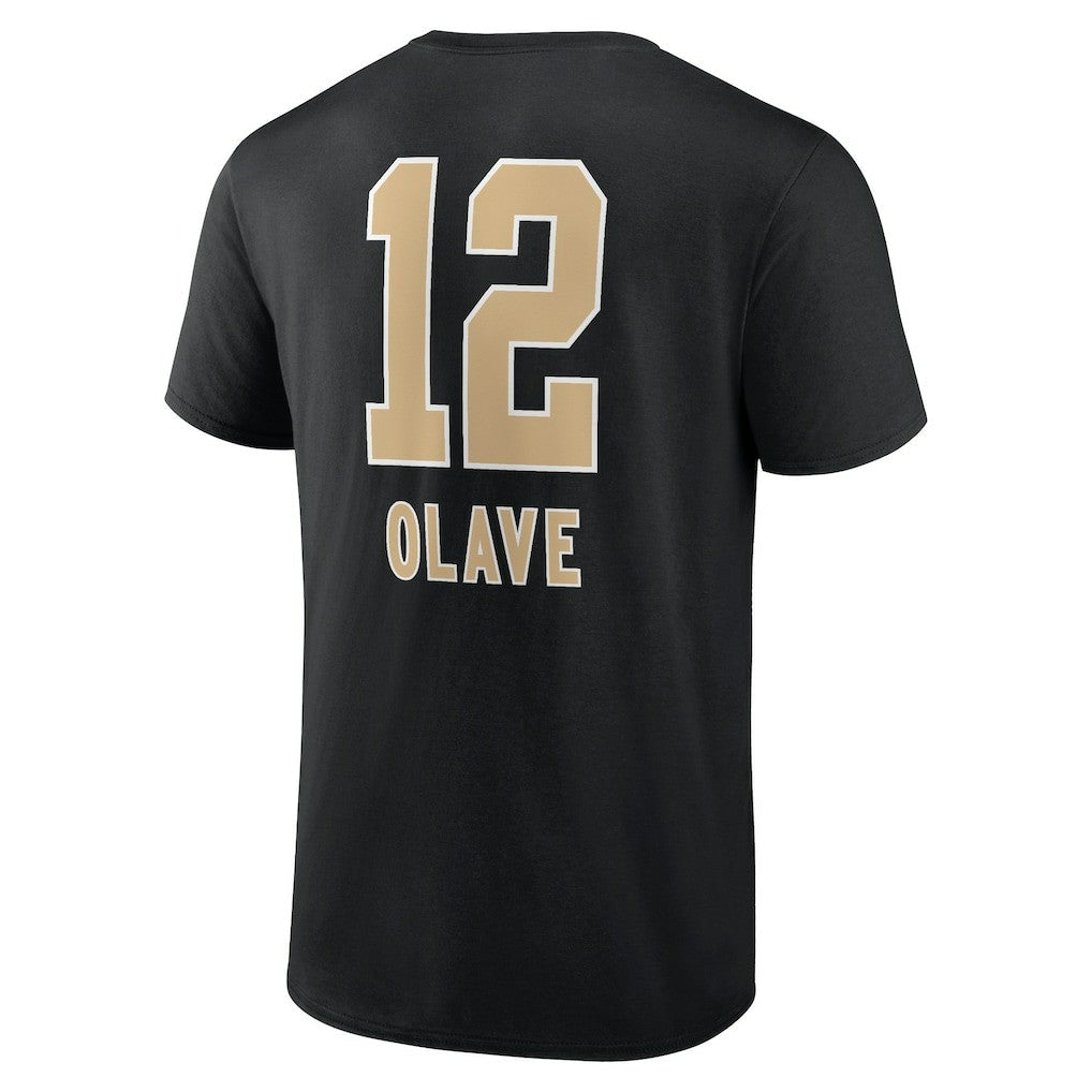 Chris Olave New Orleans Saints Team Wordmark Player Name & Number T-Shirt - Black discount