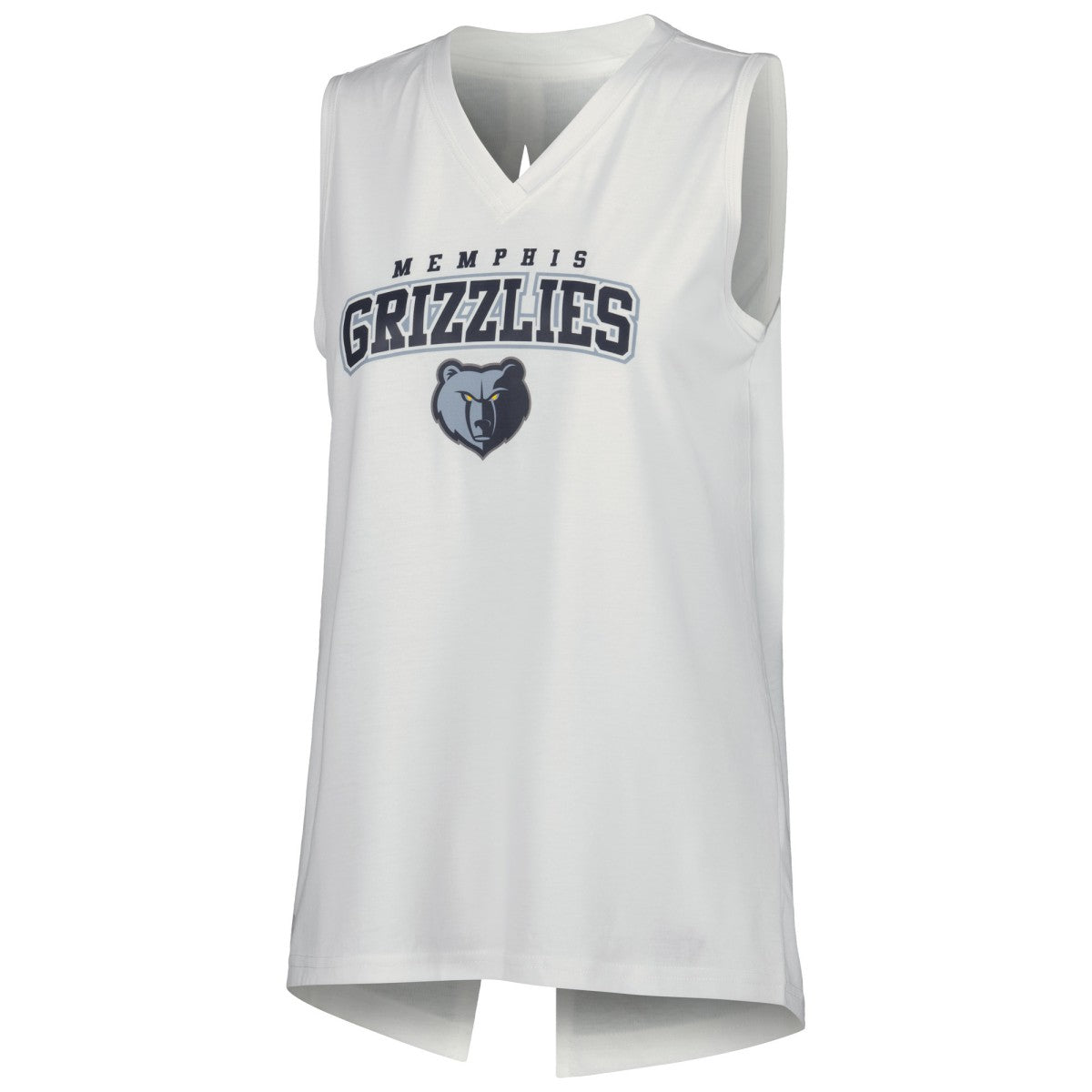 Memphis Grizzlies Levelwear Women's Paisley Peekaboo Tank Top - White shop