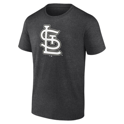 St. Louis Cardinals Personalized Monochrome Name & Number T-Shirt - Charcoal