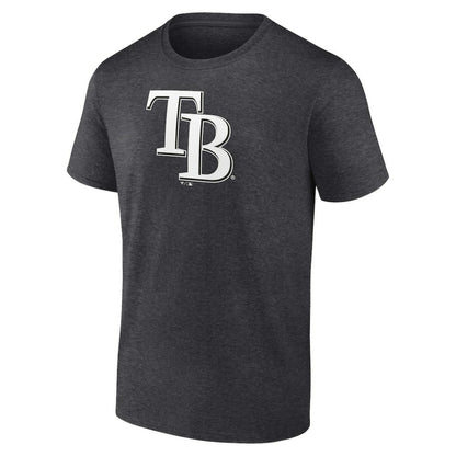Tampa Bay Rays Personalized Monochrome Name & Number T-Shirt - Charcoal
