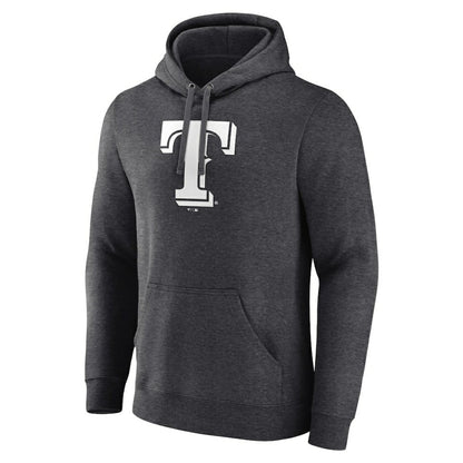 Texas Rangers Personalized Monochrome Name & Number Pullover Hoodie - Charcoal