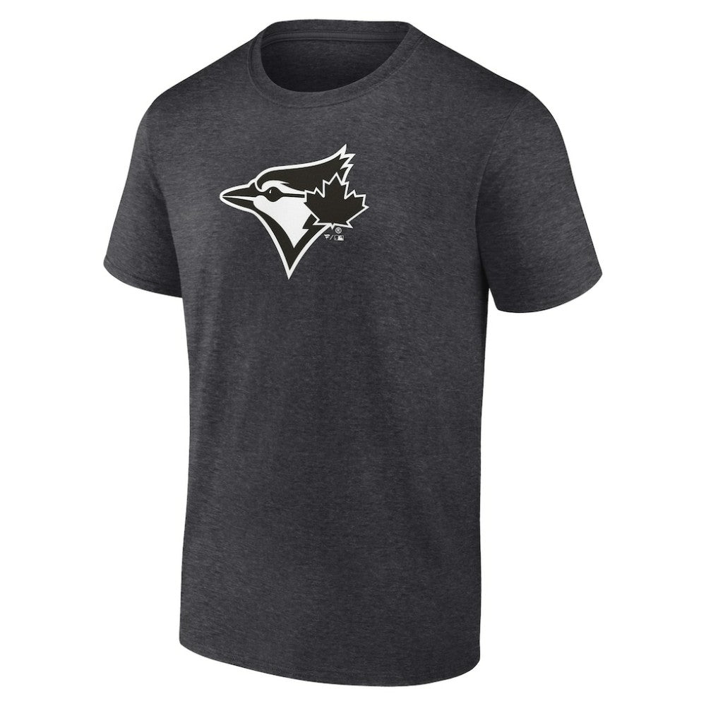 Toronto Blue Jays Personalized Monochrome Name & Number T-Shirt - Charcoal