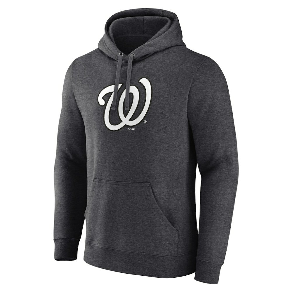 Washington Nationals Personalized Monochrome Name & Number Pullover Hoodie - Charcoal