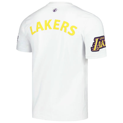 Los Angeles Lakers FISLL Unisex Heritage Crest T-Shirt - White discount