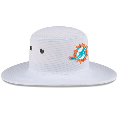 Miami Dolphins New Era 2024 NFL Training Camp Panama Bucket Hat - White sale