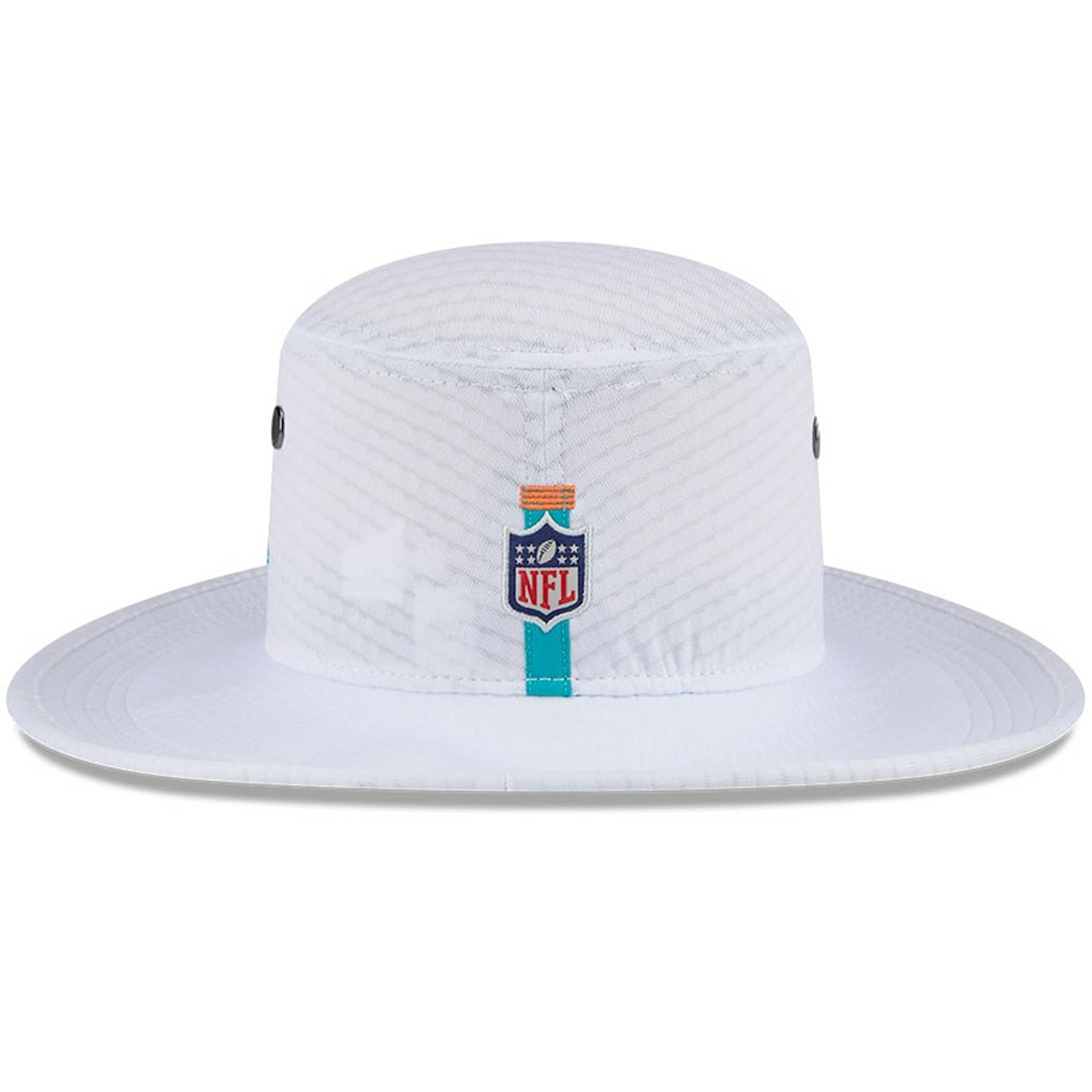 Miami Dolphins New Era 2024 NFL Training Camp Panama Bucket Hat - White sale