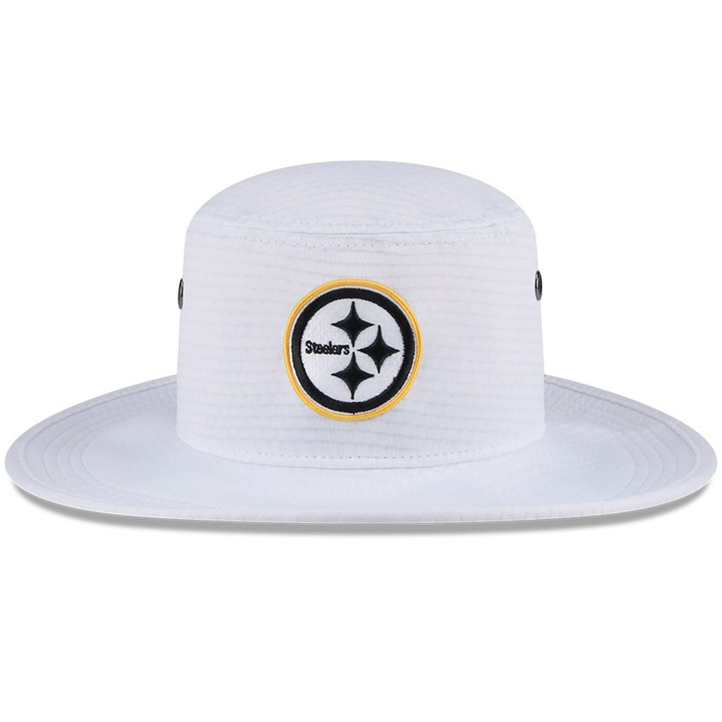 Pittsburgh Steelers New Era 2024 NFL Training Camp Panama Bucket Hat - White on sale