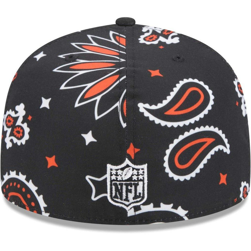 Cincinnati Bengals New Era Paisley 59FIFTY Fitted Hat - Black sale