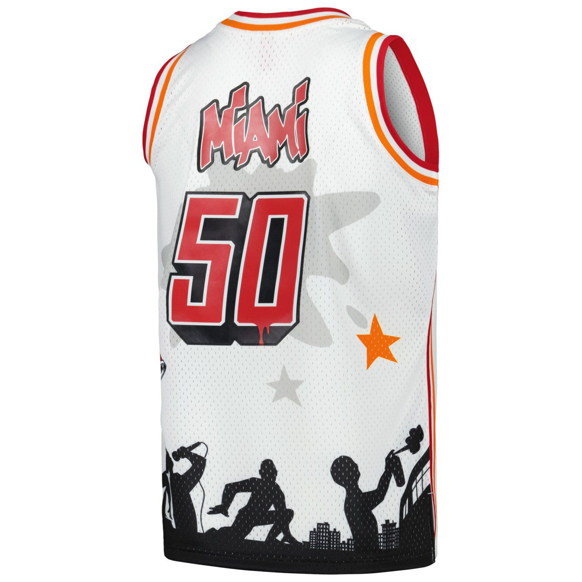 Miami Heat x Tats Cru Hardwood Classics Fashion Jersey - White | Mitchell & Ness shop