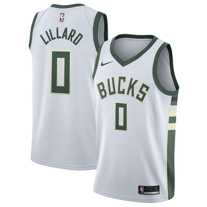 Damian Lillard Milwaukee Bucks Unisex Swingman Player Jersey - Association Edition - White | Nike shop