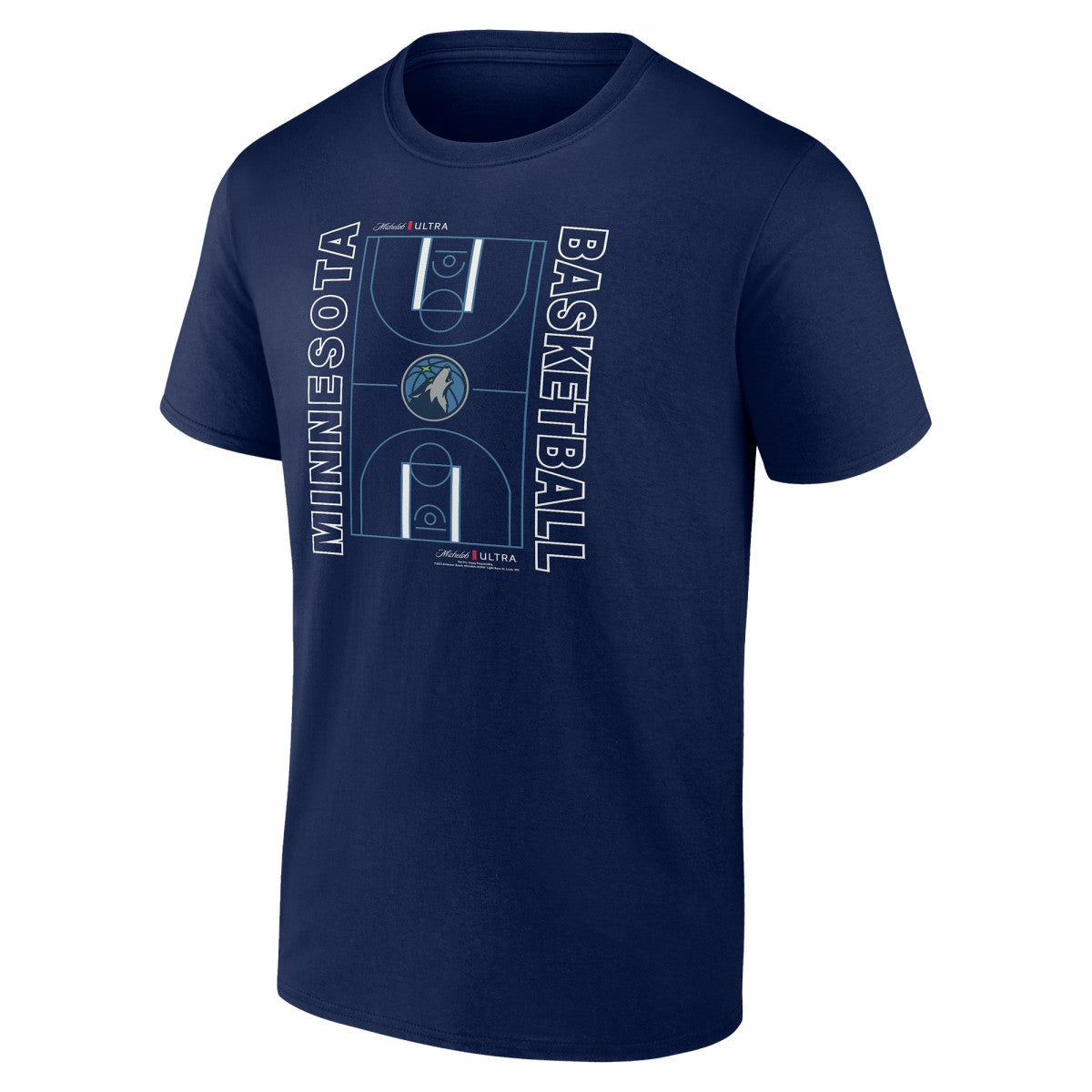 Minnesota Timberwolves Michelob Ultra Full Court T-Shirt - Navy on sale