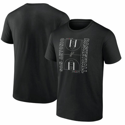 San Antonio Spurs Michelob Ultra Full Court T-Shirt - Black shop