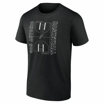 San Antonio Spurs Michelob Ultra Full Court T-Shirt - Black shop