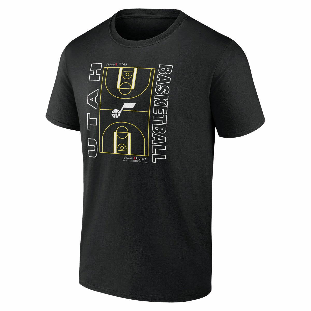 Utah Jazz Michelob Ultra Full Court T-Shirt - Black for sale