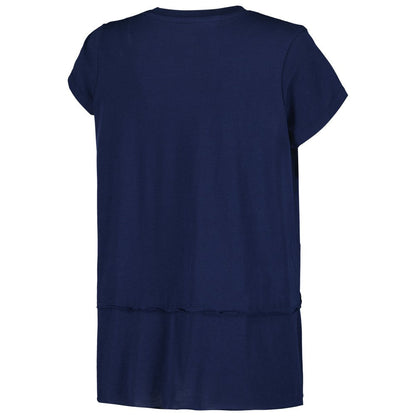 Milwaukee Brewers G-III 4Her by Carl Banks Women's Cheer Fashion T-Shirt - Navy