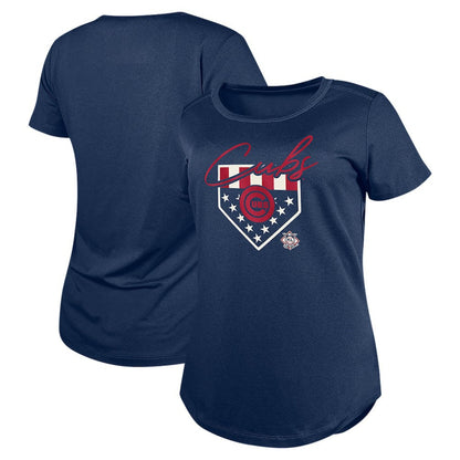 Chicago Cubs Women's Americana T-Shirt - Navy | New Era