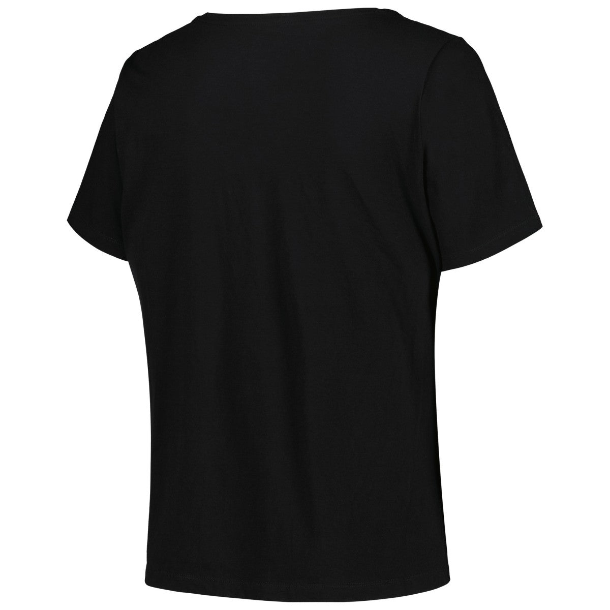 San Antonio Spurs Profile Women's Plus Size Arch Over Logo V-Neck T-Shirt - Black for sale