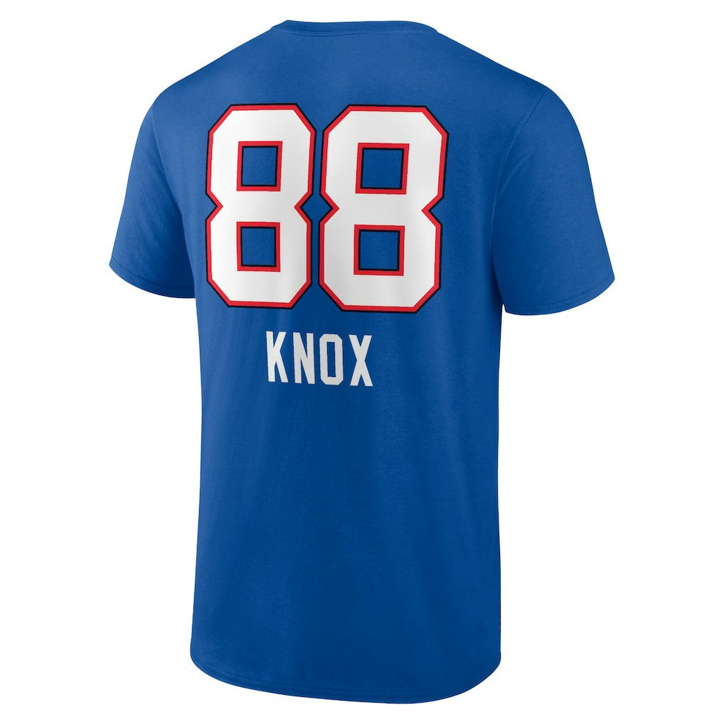 Dawson Knox Buffalo Bills Team Wordmark Player Name & Number T-Shirt - Royal for sale