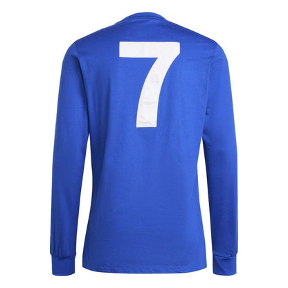 Manchester United x George Best Originals Lifestyler Long Sleeve Jersey - Blue | Adidas sale