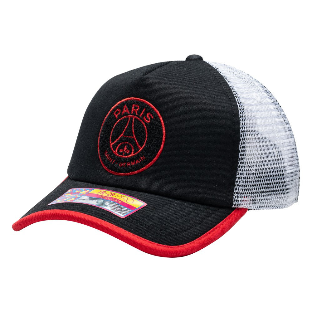 Paris Saint-Germain Unisex Strike One8th Trucker Adjustable Hat  - Black discount