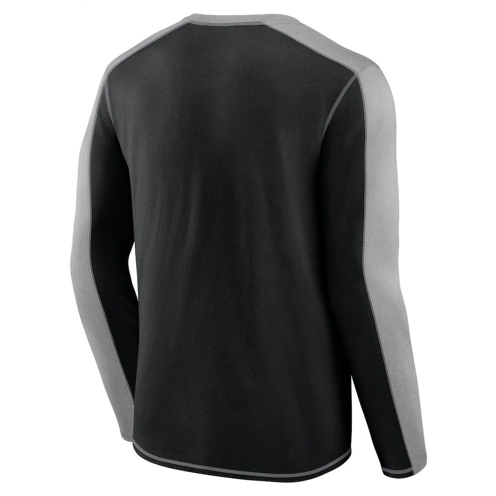 Carolina Panthers Behind the Line Long Sleeve T-Shirt - Black/Gray on sale