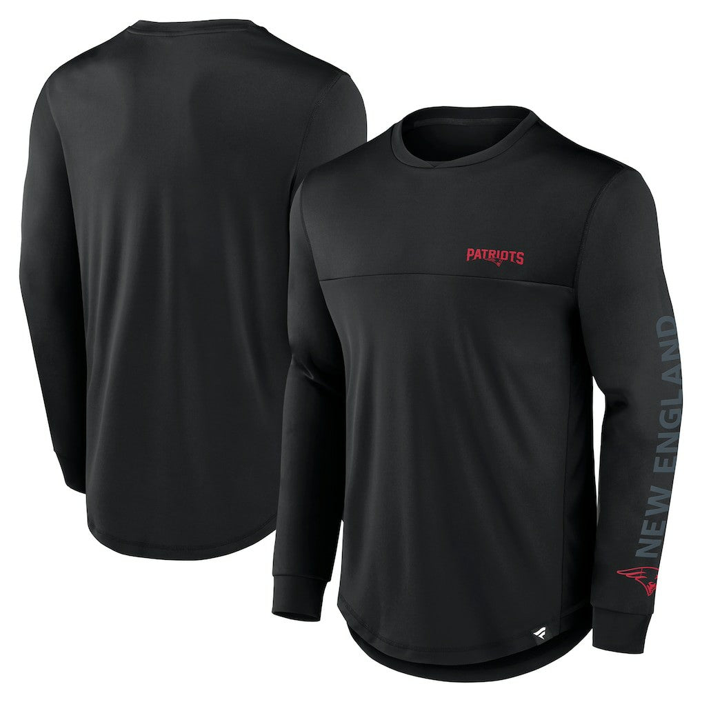 New England Patriots Blackout Long Sleeve T-Shirt - Black for sale