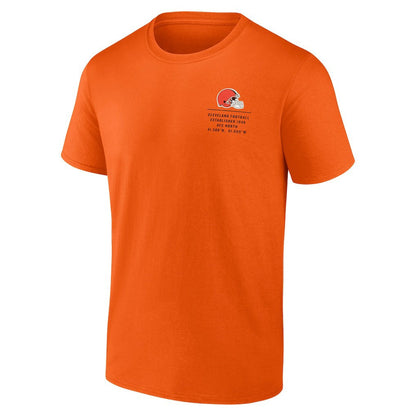 Cleveland Browns Repeat Stats T-Shirt - Orange outlet