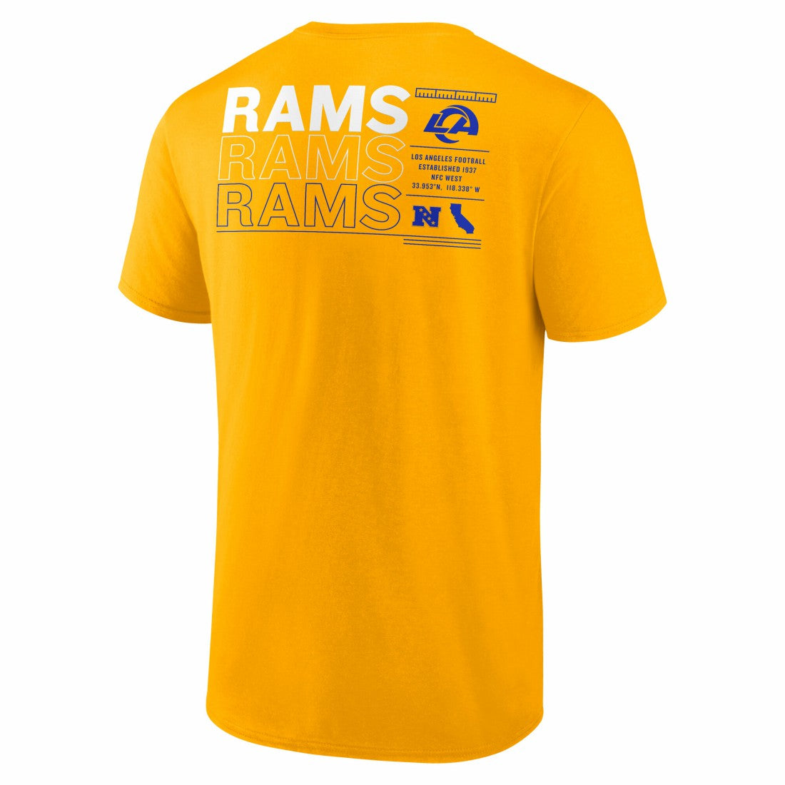 Los Angeles Rams Repeat Stats T-Shirt - Gold online