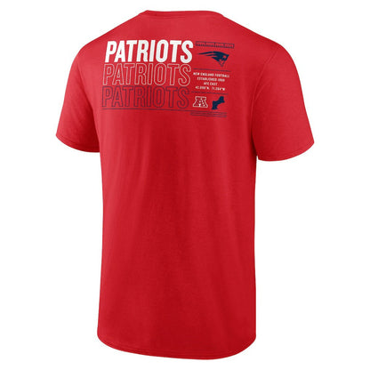 New England Patriots Repeat Stats T-Shirt - Red discount