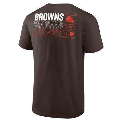 Cleveland Browns Repeat Stats T-Shirt - Brown for sale