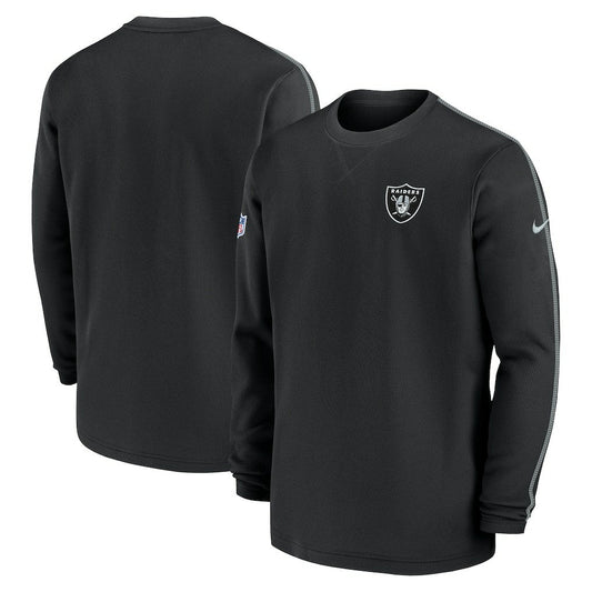 Las Vegas Raiders 2024 Sideline Coaches Long Sleeve Top - Black | Nike for sale