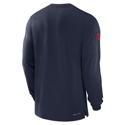 New England Patriots Sideline Player Performance Long Sleeve T-Shirt - Navy | Nike sale