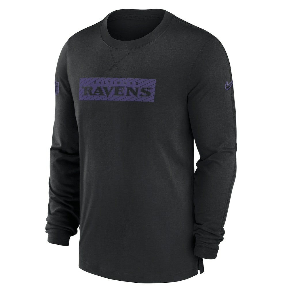 Baltimore Ravens Sideline Player Performance Long Sleeve T-Shirt - Black | Nike online