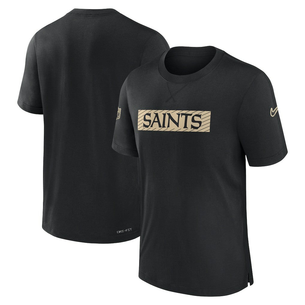 New Orleans Saints Sideline Player Performance T-Shirt - Black | Nike sale